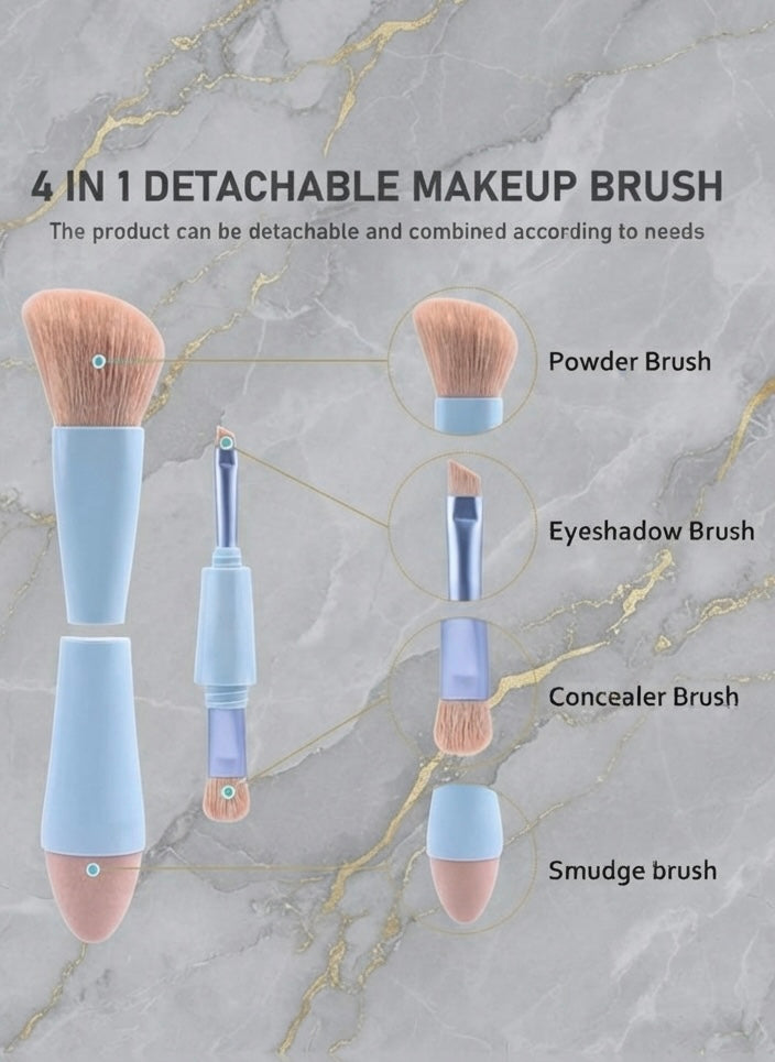 Divaura GlamBrush™ — 4-in-1 Multi-Function Makeup Brush